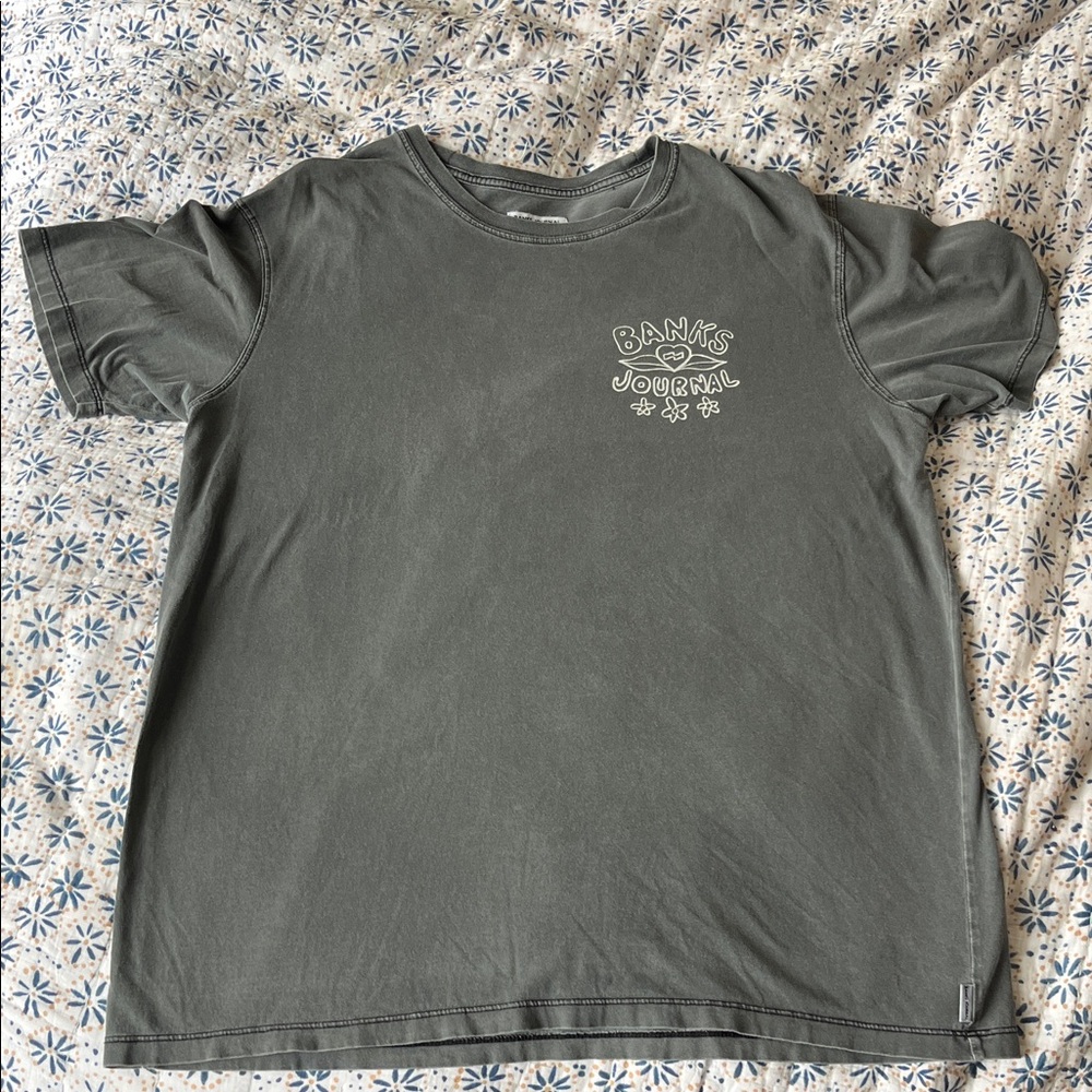 Banks Journal washed out grey graphic tee
